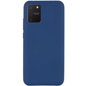 Чехол Silicone Cover Full without Logo (A) с микрофиброй для Samsung Galaxy S10 lite (G770F) – Синий / Navy blue