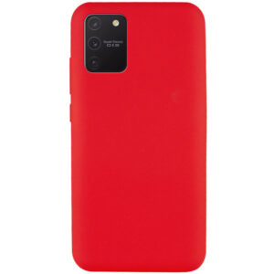 Чехол Silicone Cover Full without Logo (A) с микрофиброй для Samsung Galaxy S10 lite (G770F) – Красный / Red