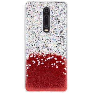 Cиликоновый чехол Galaxy Glitter для Xiaomi Redmi K20 / K20 Pro / Mi 9T / Mi 9T Pro – Красный