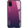 Чохол TPU+Glass Gradient HELLO для Samsung Galaxy A31 Малиновий