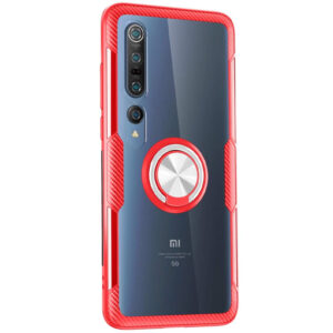 Чехол TPU+PC Deen CrystalRing с креплением под магнитный держатель для Xiaomi Mi 10 / Mi 10 Pro – Красный