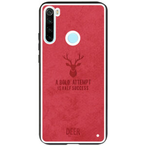 TPU+Textile чехол Deer для Xiaomi Redmi Note 8 – Красный