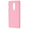 Чехол Silicone Case WAVE Full с микрофиброй для OnePlus 8 – Light pink