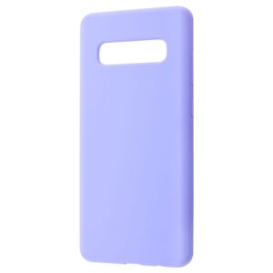 Чехол Silicone Case WAVE Full с микрофиброй для Samsung Galaxy S10 Plus (G975) – Light purple