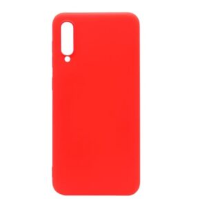 Чехол Silicone Cover Full without Logo (A) с микрофиброй для Samsung Galaxy A50 / A30s  – Красный / Red