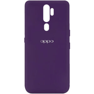 Оригинальный чехол Silicone Cover My Color (A) с микрофиброй для Oppo A9 (2020) / A5 (2020) – Фиолетовый / Purple