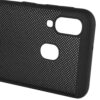 Ультратонкий дышащий чехол Grid case для Samsung Galaxy A40 2019 (A405) – Черный 65214