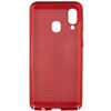 Ультратонкий дышащий чехол Grid case для Samsung Galaxy A40 2019 (A405) – Красный 65199