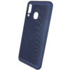 Ультратонкий дышащий чехол Grid case для Samsung Galaxy A40 2019 (A405) – Темно-синий 65208