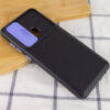 Чехол Camshield Black TPU со шторкой защищающей камеру для Samsung Galaxy A21s – Черный / Сиреневый 64771