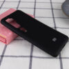 Оригинальный чехол Silicone Cover 360 (A) с микрофиброй для Xiaomi Mi Note 10 / 10 Pro – Черный / Black 66583