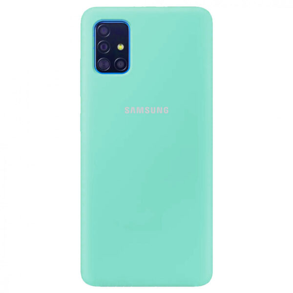 Чохол Silicone Cover для Samsung Galaxy A51 Бірюзовий / Ocean blue