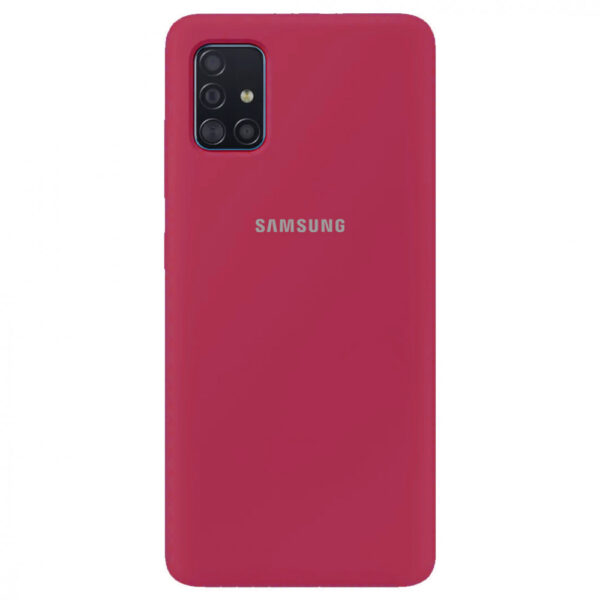 Чохол Silicone Cover для Samsung Galaxy A51 Червоний / Rose Red