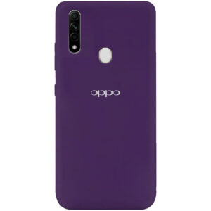 Оригинальный чехол Silicone Cover My Color (A) с микрофиброй для Oppo A31 – Фиолетовый / Purple