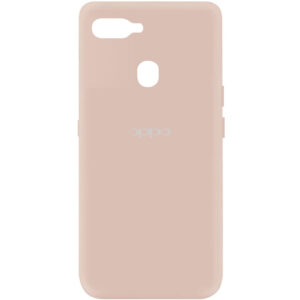 Оригинальный чехол Silicone Cover My Color (A) с микрофиброй для Oppo A5s / Oppo A12 – Розовый / Pink Sand