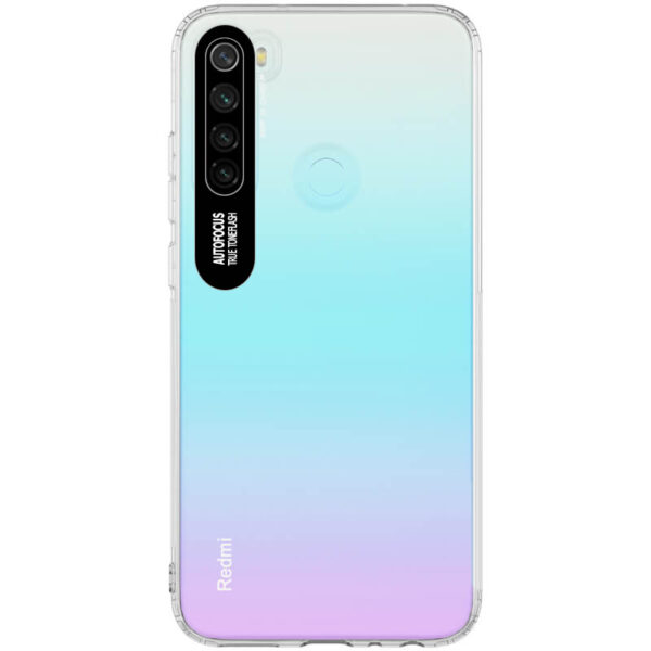 Прозрачный силиконовый TPU чехол Epic clear flash для Xiaomi Redmi Note 8 – Черный