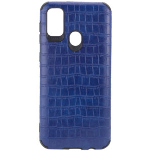Кожаный чехол Epic Vivi Crocodile series для Samsung Galaxy M30s / M21 – Синий