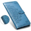 Кожаный чехол-книжка Art Case с визитницей для Tecno Spark 5 Pro – Синий 66470