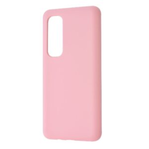 Чехол Silicone Case WAVE Full с микрофиброй для Xiaomi Mi Note 10 Lite – Light pink