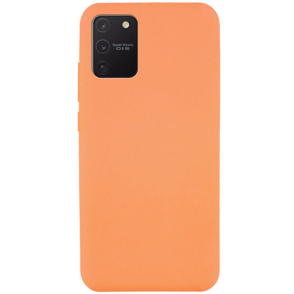 Чехол Silicone Cover Full without Logo (A) с микрофиброй для Samsung Galaxy S10 lite (G770F) – Оранжевый / Papaya