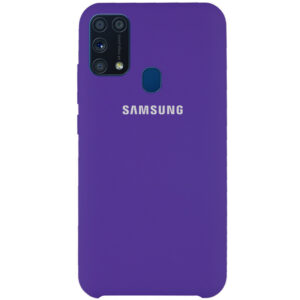Оригинальный чехол Silicone Case с микрофиброй для Samsung Galaxy M31 – Фиолетовый / Violet