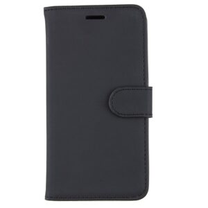 Кожаный чехол-книжка Wallet Glossy с визитницей для Xiaomi Redmi 4 Pro / 4 Prime – Black