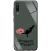 Чохол TPU+Glass ForFun для Samsung Galaxy A50/A30s Stopthinking / Сірий