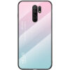 Чохол TPU+Glass Gradient HELLO для Xiaomi Redmi 9 Рожевий / М’ятний