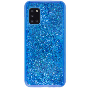 TPU+PC чехол Sparkle glitter для Samsung Galaxy A31 – Синий