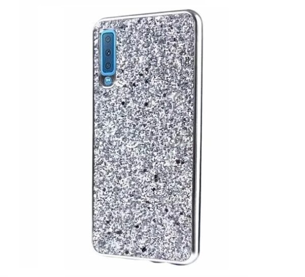 Чехол Shining Corners With Sparkles для Samsung Galaxy A7 2018 A750 – Silver