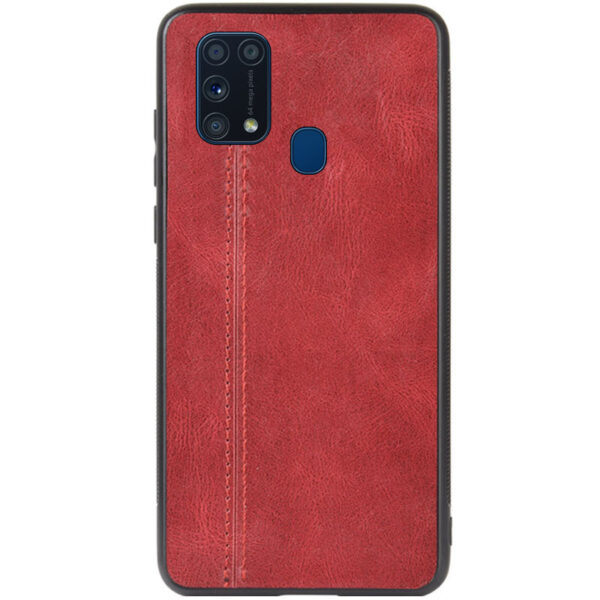Кожаный чехол Line для Samsung Galaxy M31 – Красный