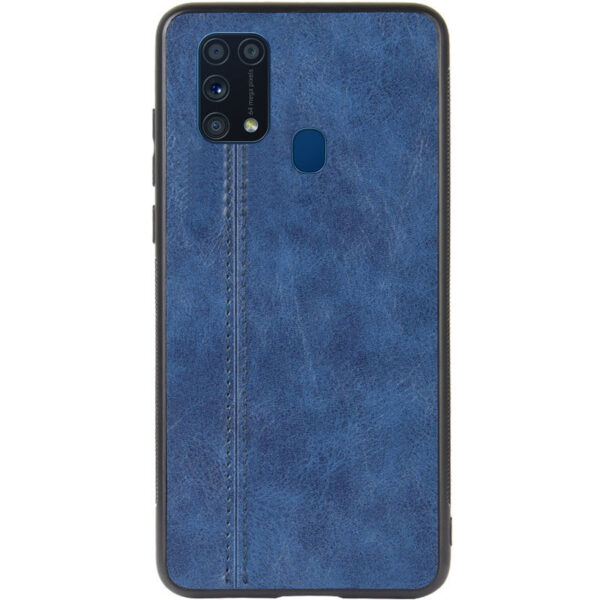 Кожаный чехол Line для Samsung Galaxy M31 – Синий