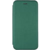 Кожаный чехол-книжка 360 с визитницей для Samsung Galaxy S20 FE – Зеленый