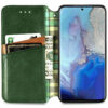 Кожаный чехол-книжка GETMAN Cubic для Samsung Galaxy A32 5G – Зеленый 66674