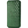 Кожаный чехол-книжка GETMAN Cubic для Samsung Galaxy A52 / A52s – Зеленый