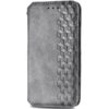 Кожаный чехол-книжка GETMAN Cubic для Samsung Galaxy A52 / A52s – Серый