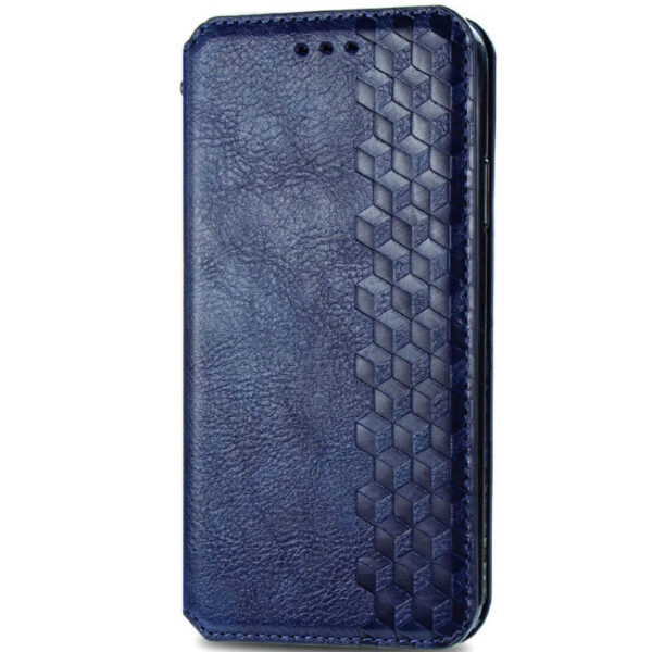 Кожаный чехол-книжка GETMAN Cubic для Samsung Galaxy A32 5G – Синий