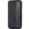 Кожаный чехол-книжка GETMAN Cubic для Samsung Galaxy A02s / M02s – Черный
