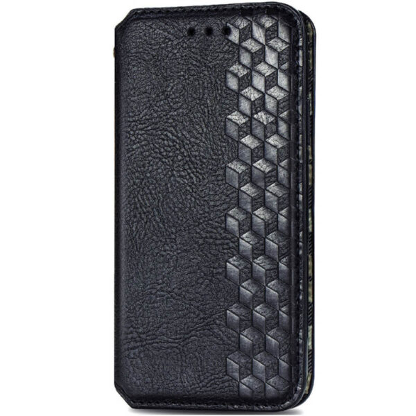 Кожаный чехол-книжка GETMAN Cubic для Xiaomi Mi Note 10 Lite – Черный