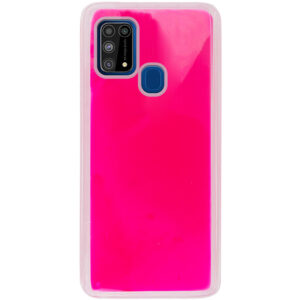 Неоновый чехол Neon Sand светящийся в темноте для Samsung Galaxy M31 – Розовый