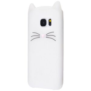 Силиконовый чехол 3D Cat для Samsung Galaxy S7 Edge (G935) – White