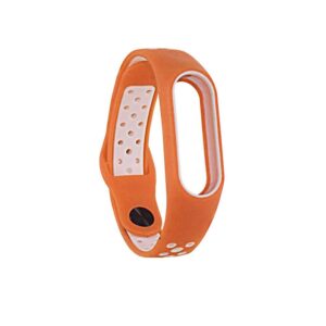 Ремешок для фитнес-браслета Xiaomi Mi Band 2 Sport – Orange / White