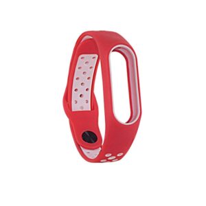Ремешок для фитнес-браслета Xiaomi Mi Band 2 Sport – Red / White