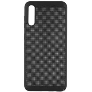 Ультратонкий дышащий чехол Grid case для Samsung Galaxy A50 / A30s – Черный