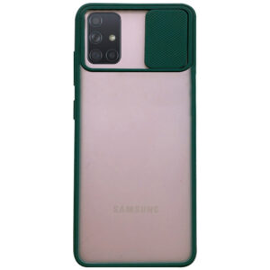Чехол Camshield mate TPU со шторкой для камеры для Samsung Galaxy A71 – Зеленый