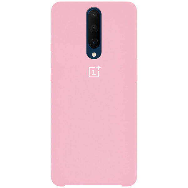 Оригинальный чехол Silicone Case с микрофиброй для OnePlus 7 Pro – Розовый / Cotton Candy