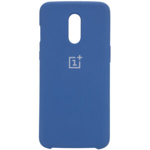Оригинальный чехол Silicone Case с микрофиброй для OnePlus 7 – Синий / Navy Blue