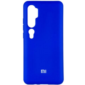 Оригинальный чехол Silicone Cover 360 (A) с микрофиброй для Xiaomi Mi Note 10 / 10 Pro – Синий / Navy