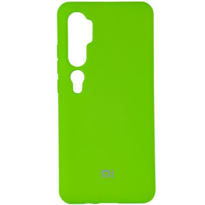 Оригинальный чехол Silicone Cover 360 (A) с микрофиброй для Xiaomi Mi Note 10 / 10 Pro – Зеленый / Green