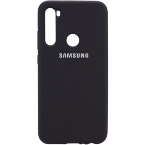 Оригинальный чехол Silicone Cover 360 с микрофиброй для Samsung Galaxy A21 – Черный / Black